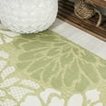 thumbnail image 6 of JONATHAN Y SANTA MONICA 8 x 10 Area Rug, Zinnia Floral Textured Weave - Green/Cream, SMB110H-8, 6 of 7