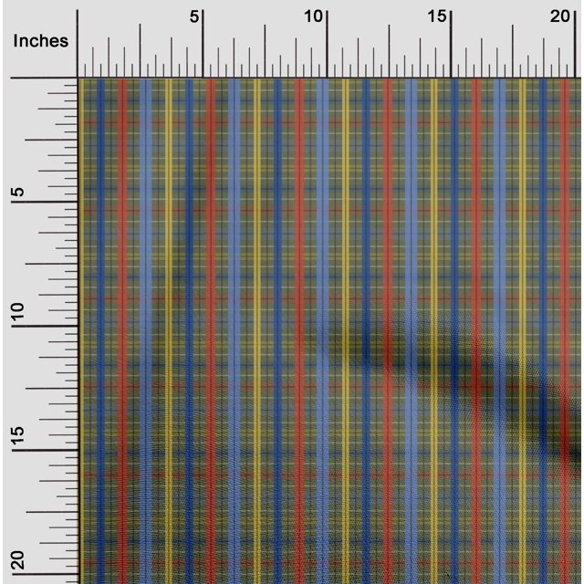 oneOone Viscose Jersey Fabric Madras Check Printed Craft Fabric BTY 60 Inch Wide