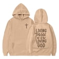 thumbnail image 7 of Chenglor Hoodies for Teen Girls Girls Sweatsuit Jesus Printed Hooded Sweatshirt Pullover, 7 of 7