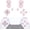 Cherry Blossoms Pink, variant on eXtremeRate Replacement D-pad R1 L1 R2 L2 Triggers Share Options Face Buttons, Scarlet Red Full Set Buttons for ps5 Controller BDM-030/040