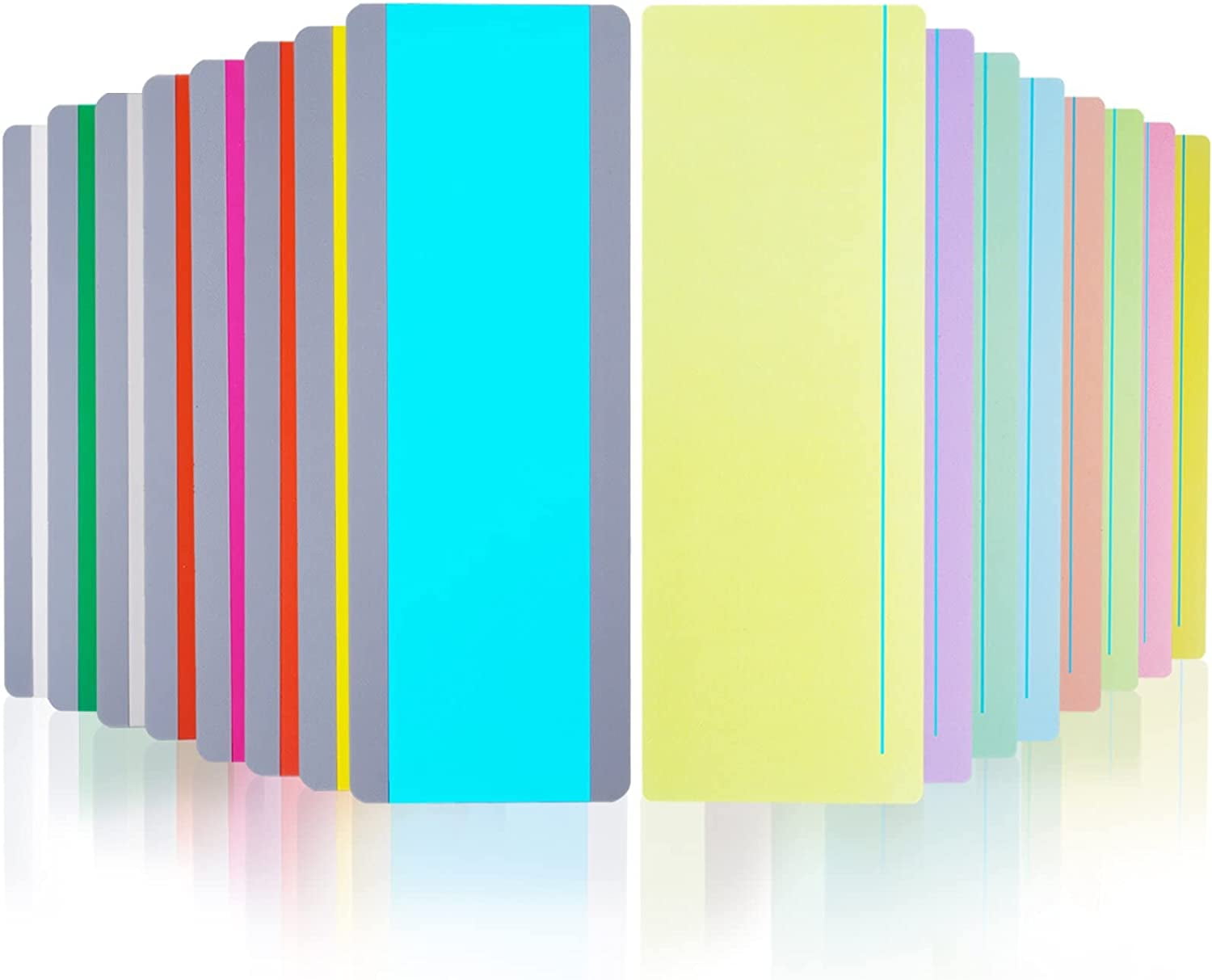 16 Pieces Reading Guide Strips with 2 Styles Highlight Bookmarks ...
