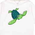 thumbnail image 3 of Inktastic Sea Turtle with Swirls Toddler Hoodie, 3 of 4