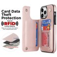 thumbnail image 4 of For IPhone 14 13 12 11 Pro Max XR XS Max SE 2022 Case,Luxury Flip Folio Leather Wallet Cover Card Slots And Kickstand For Girls Women,Protective Phone Case, 4 of 5