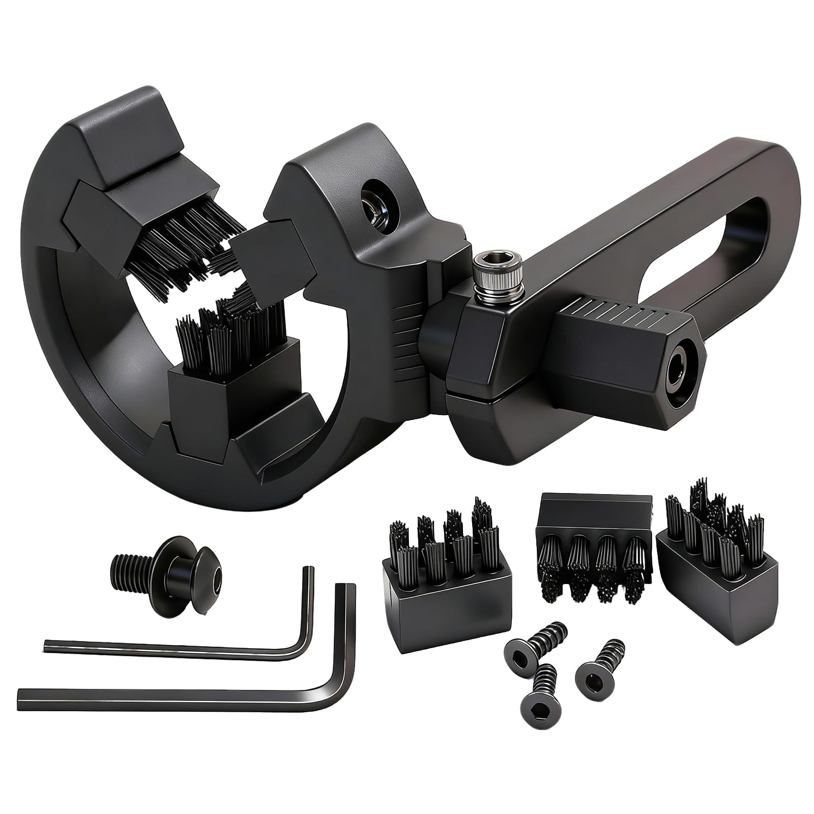 Adjustable Full-Capture Brush Arrow Rest with 3 Replaceable Heads 1 Pack