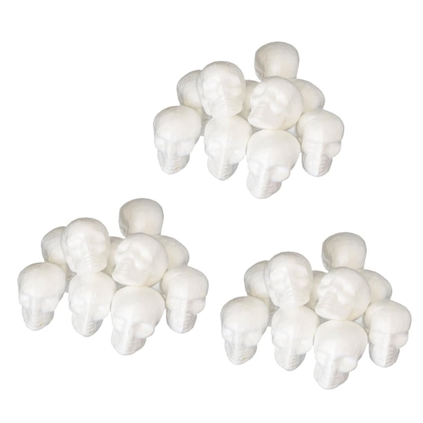 Bola De Espuma De Cráneo De 30 Piezas Para Manualidades, Proyectos De Modelado Científico, Decoraciones Florales, Pintura De Espuma, Bola De Espuma De Sunnimix Artesanía de espuma de espuma de poliestireno