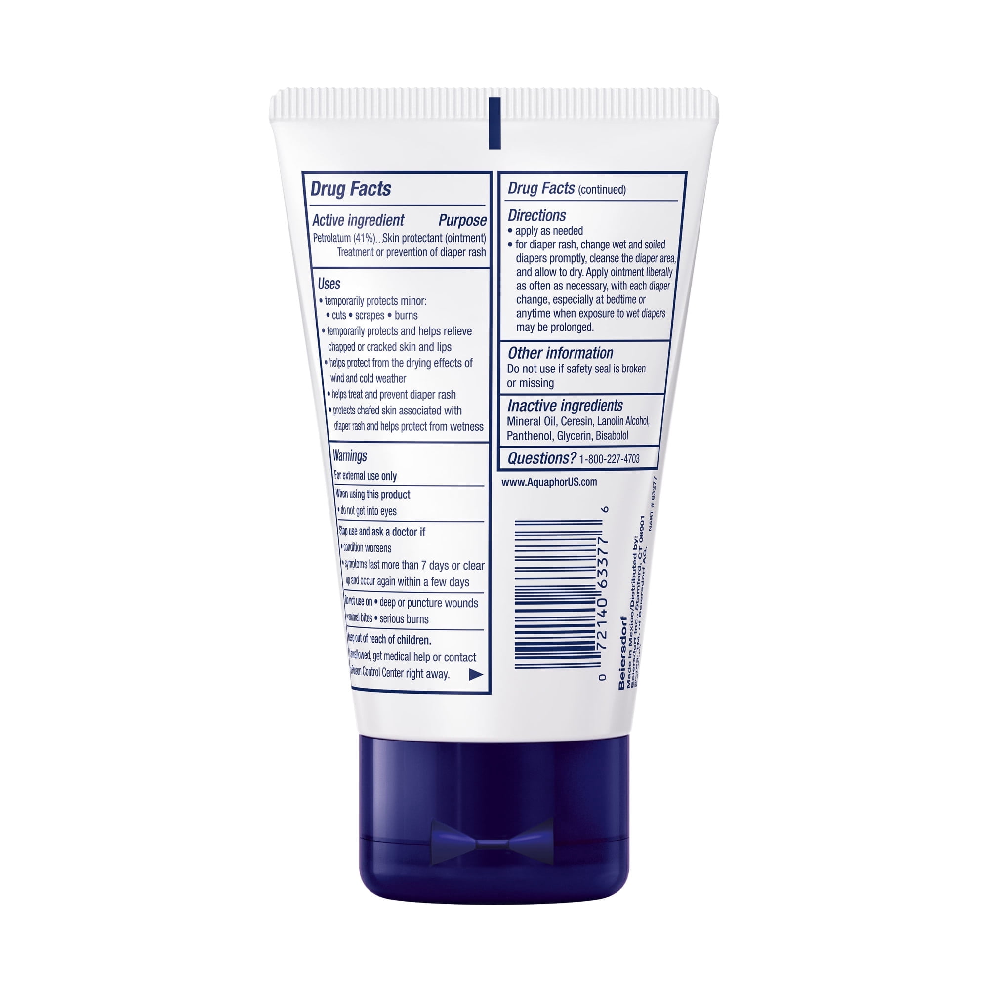 Aquaphor Baby Healing Ointment 3 oz (Pack of 6)
