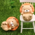 thumbnail image 4 of Lion Sculpture Exquisite Workmanship Delicate Eco-friendly Miniature Fairy Garden Figure Cartoon Lion Statue for Home, 4 of 10