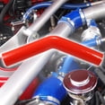 thumbnail image 2 of Unique Bargains 35mm 1.38" ID 45 Degree Elbow Silicone Reducer Hose Pipe Bend Turbo Water Intercooler Red, 2 of 6