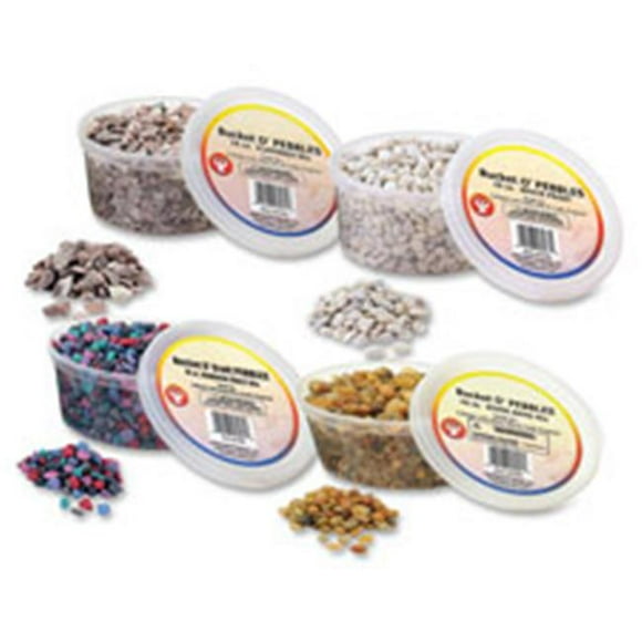 Hygloss Products HYX47164 Bucket O Craft Pebbles Rainbow Frost