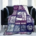 thumbnail image 5 of Custom Volleyball Blanket with Name for Women Men, Personalized Cool Volley Ball Themed Design Printed Throw Blankets for Teens Adults Lap, Chair Sofa, Giftable Blanket, 50"x 60", 5 of 6