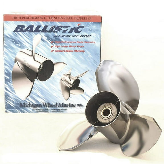 Michigan Wheel Ballistic Boat Propeller 346031 | RH 14 7/8 x 15P