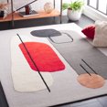 thumbnail image 2 of SAFAVIEH Rodeo Bronte Abstract Area Rug, Gray/Silver, 5' x 8', 2 of 8