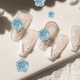 thumbnail image 4 of Bienvenido Nail Art 3D Resina Rosa Blanca Diseño de Flor Aurora Pétalo Nail Studs Charms Nail Art Rhinestones DIY Acrílico Manicura Consejos Decoración, 4 of 5