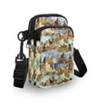thumbnail image 3 of HELLHERO Galloping Horses 4.33"x1.97"x7.09" Crossbody Bag Polyester for Women, 3 of 7
