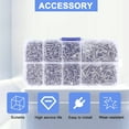 thumbnail image 6 of New Arrivals 800Pcs Self Tapping Screw Kit Lock Nut Wood Thread Nail Sets M2, 6 of 9