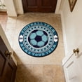 thumbnail image 4 of Football Field Rug for Entryway Living Room Dorm Bedroom Home Decor Non Slip Doormat, 4 of 6
