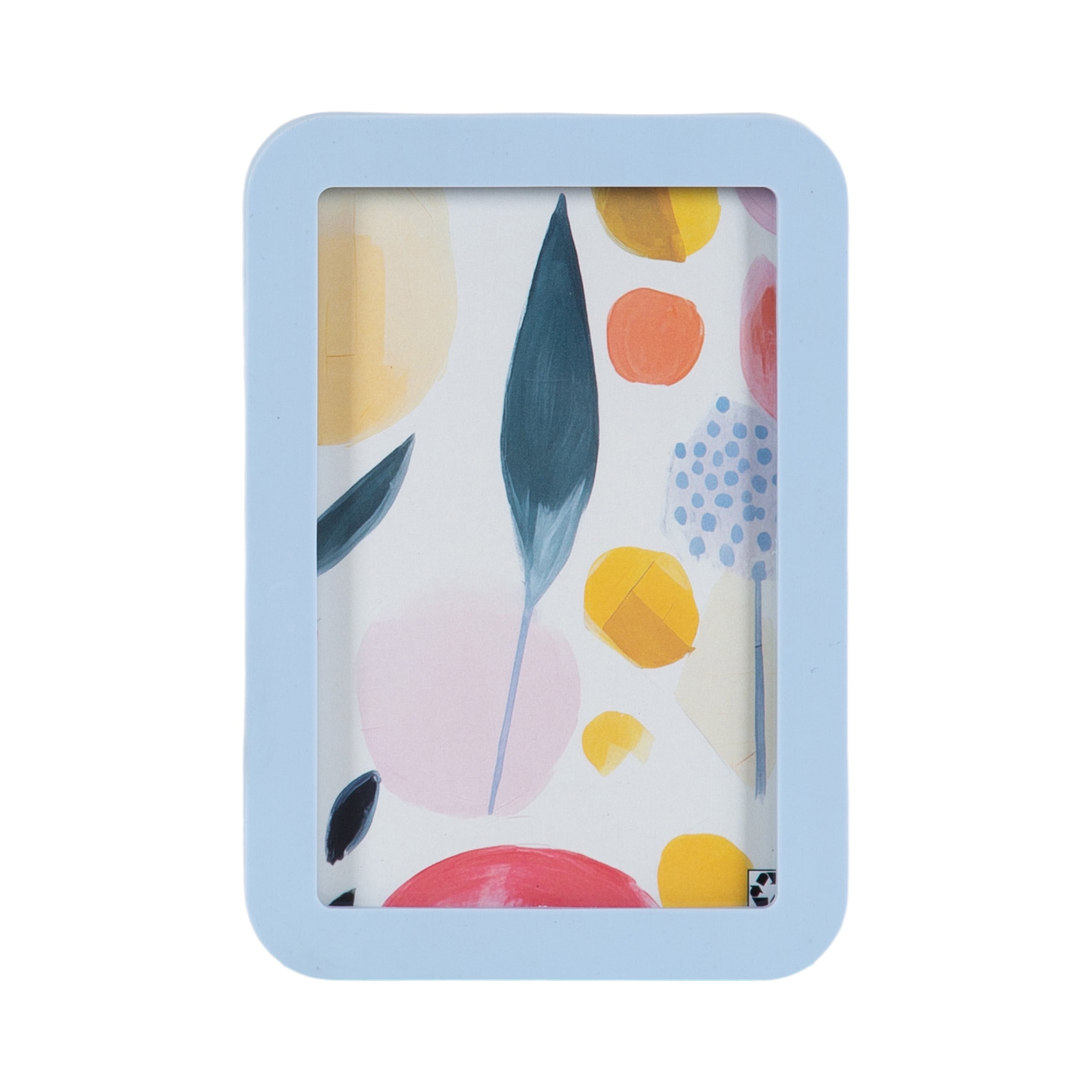 (3 pack) DesignOvation 4x6 Rounded Basic Light Blue Decorative Tabletop Picture Frame