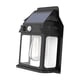 thumbnail image 3 of Lámpara de pared solar para exteriores, iluminación LED impermeable, resistente al viento, decoración solar Negro y grande, 3 of 9