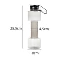 thumbnail image 2 of EGNMCR Dumbbell-shaped Water Container 700ml Portable Hydration Cup Lightweight Polypropylene PET To Carry For Gym kettle kettle, 2 of 6