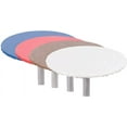 thumbnail image 5 of Yourtablecloth Heavy Duty Vinyl Round Fitted Tablecloth Table Cover with Flannel Backing Vibrant Colors Elasticized Tablecloth Great for Indoor and Outdoor Dining and Playing Cards 42 White, 5 of 7