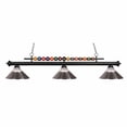thumbnail image 3 of Z-Lite Shark 3 Light Billiard Light in Brushed Nickel, 3 of 7