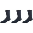 thumbnail image 1 of Big Boys and Girls (Unisex) Classic Dress Uniform Ribbed 3 Pair Pack Crew Socks K263, 1 of 2