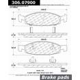thumbnail image 1 of Fits 1999-2002 Jeep Grand Cherokee Stop Tech Power Slot Brake Pad 306.07900 Fleet Performance; FMSI Number D790; Para-Aramid Composite; Set Of 4, 1 of 4