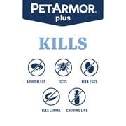 PETARMOR Plus for X-Large Dogs 89-132 lbs, Flea & Tick Prevention for Dogs
