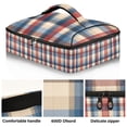 thumbnail image 2 of Iauyy Casserole Carrier for Hot Food Insulated Casserole Travel Carry Bag with Lid Food Warmer Bag for Party/Picnic,Minimalist Check Pattern, 2 of 7