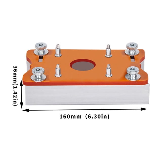 Vwrxbz Base de Défonceuse de Menuiserie 2-en-1 Guide de Rainurage Rail de Positionnement Support de Coupe