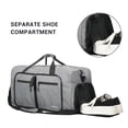 thumbnail image 2 of Travelhouse 50L Foldable Travel Duffle Bag for Men Women with Shoes Compartment Waterproof,Gray, 2 of 6
