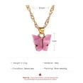 thumbnail image 6 of Guodhu Butterfly Necklace Bohemian Retro Chain Friendship Necklace for Women Good Luck Pendant Chain Necklace, 6 of 6