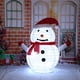 thumbnail image 1 of Fiudx Decoración Navideña Led, Muñeco de Nieve de Papá Noel, 40 Luces Led, Diseño Plegable, Marco de Metal Resistente, Ideal para Fiestas En Exteriores, Jardín, 60 X 40 Cm., 1 of 7
