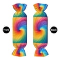 thumbnail image 4 of Candy Pillow With Pillow Core 24.6×9.8in Durable Cord Opening And Closing Design Waterproof And Easy To Install Darkorchid Tie Dye Background Rainbow Colors (2), 4 of 8