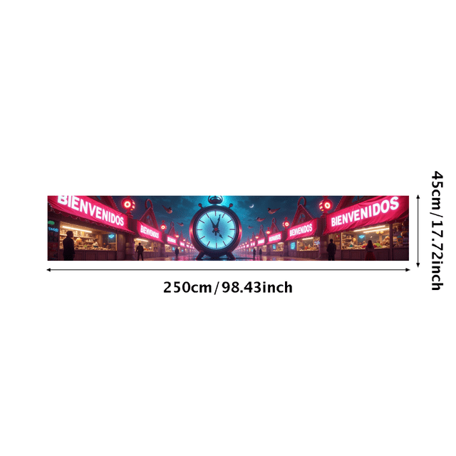 Heart Shaped Neon Banner with Steampunk Elements and Welcome Message in Spanish Party Decorations Backdrop Photography Props Event Decors Gatherings Celebrations