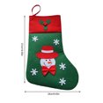 thumbnail image 3 of Ounissouiy calcetín de Navidad con temática de Navidad de gran capacidad, calcetín decorativo, tela para niños, muñeco de nieve, regalo, bolsa Kits de decoración para fiestas Ounissouiy HA068933-00, 3 of 5