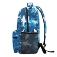 thumbnail image 3 of Jeiento 16 Inch Kids School Backpack for Boys Girls, Lightweight Water-Resistant Polyester Ocean Shark Print Bookbag for Preschool Elementary Middle School Hiking Daypack, 3 of 7