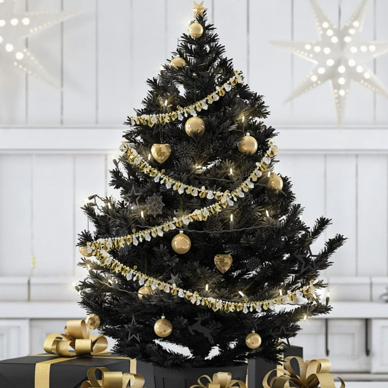16ft Christmas Garland Christmas Tree Gold Bead Decoration Clear