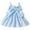 Blue, variant on Toddler Baby Girls' Dress Pink Blue Striped Sling Sleeveless Bow Princess Dress