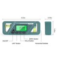 thumbnail image 5 of Magnetic Digital Angle Meter Absolute and Relative Measurement Angle and Slope Conversion Inclinometer Versatile Clinometer LCD Display with Backlight green, 5 of 5