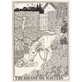 thumbnail image 2 of Percy J. Billinghurst 11x14 Black Ornate Wood Framed Double Matted Museum Art Print Titled: The Ass and His Masters (1900), 2 of 5