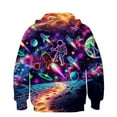 thumbnail image 3 of Bnwani Boys Sweatshirts Crew Neck Long Sleeve Casual Print Pocket Purple Size 3-4t, 3 of 3