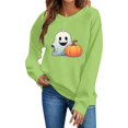 thumbnail image 3 of VKOYWKM Sweatshirts for Women Halloween Spooky Season Graphic Pullover Top Cute Crewneck Sweatshirt Oversized Long Sleeve Fall Sweatshirts, 3 of 6