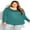 Turquoise, variant on Avenue Women's Plus Size V Neck Essential 3/4 Sleeve Tee T-Shirt Top Pullover Style