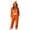 54#Brown, variant on Women Halloween Jack O Lantern Graphic Flannel Oversized Hooded One Piece Jumpsuit Zip Cosplay Loungewear With Side Pockets White M