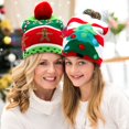 thumbnail image 2 of OurWarm Led Light Cotton Christmas Hat Knit Up Beanie Hat Kids Adult Children Cap Christmas Party Decoration New Year Gifts, 2 of 4