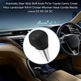 thumbnail image 4 of Replacement Automatic Gear Shift Knob in Black/Grey ABS+PU - Easy Install, No Modification Needed - Enhances Vehicle Style - Compatible with Toyota Camry, Crown, Corolla, Cruiser, 4Runner, Hiace,, 4 of 6
