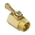 thumbnail image 4 of 3/4 Inch Thread Brass Shutoff Globe Valve Garden Hose Water Pipe Connector Full Port Design Garden Ball Valve Watering Tools, 4 of 9