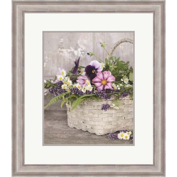 Great Art Now Fresh Garden Basket by Lori Deiter, Framed Wall Art, 27W x 31H