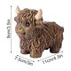 thumbnail image 3 of Estatua de vaca de resina estilo escocés, elegante estatua de vaca de resina, disponible de pie o acostada, cuatro colores disponibles, escultura de vaca de resina para sala de estar,, 3 of 9